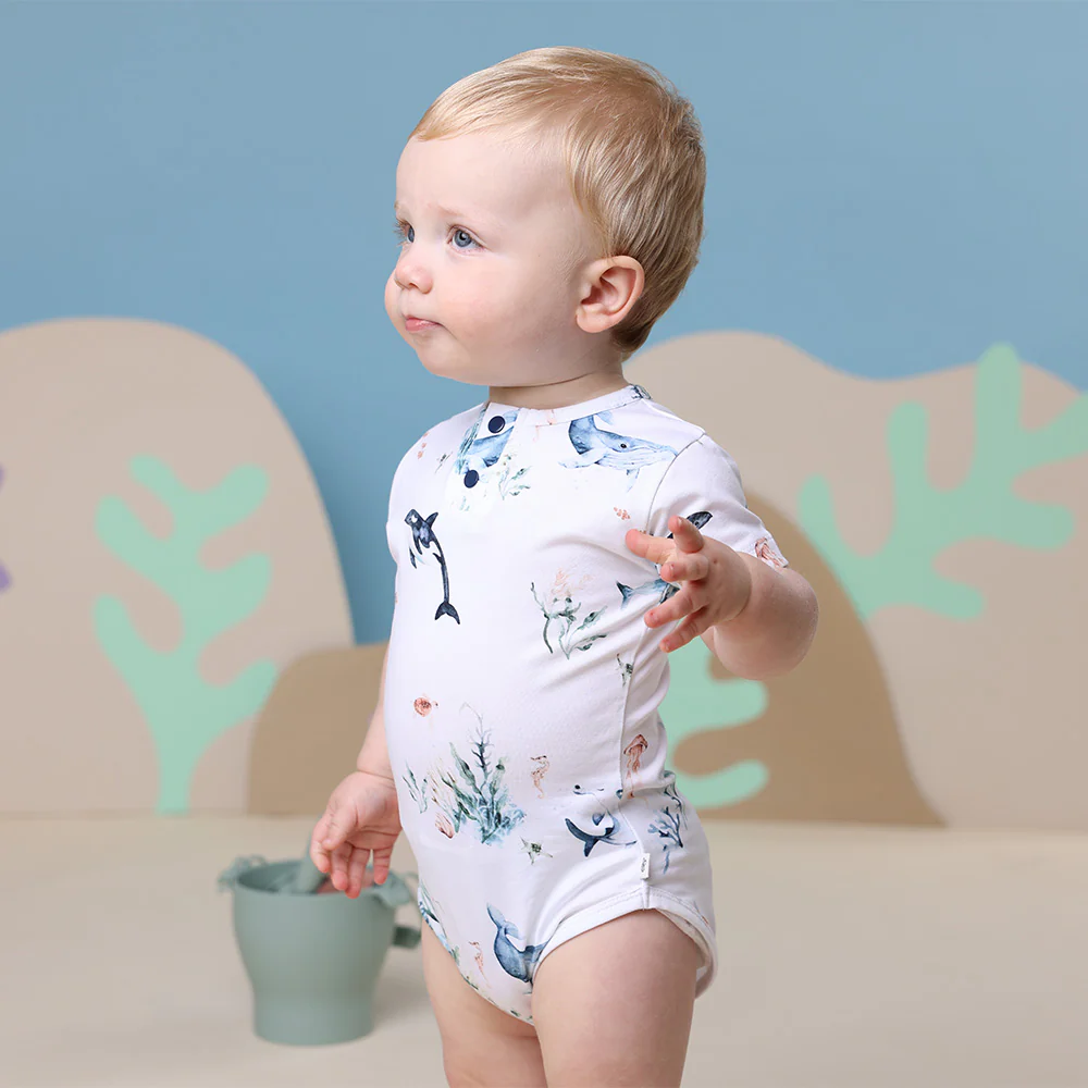 Ocean Short Sleeve Organic Bodysuit - Image 9