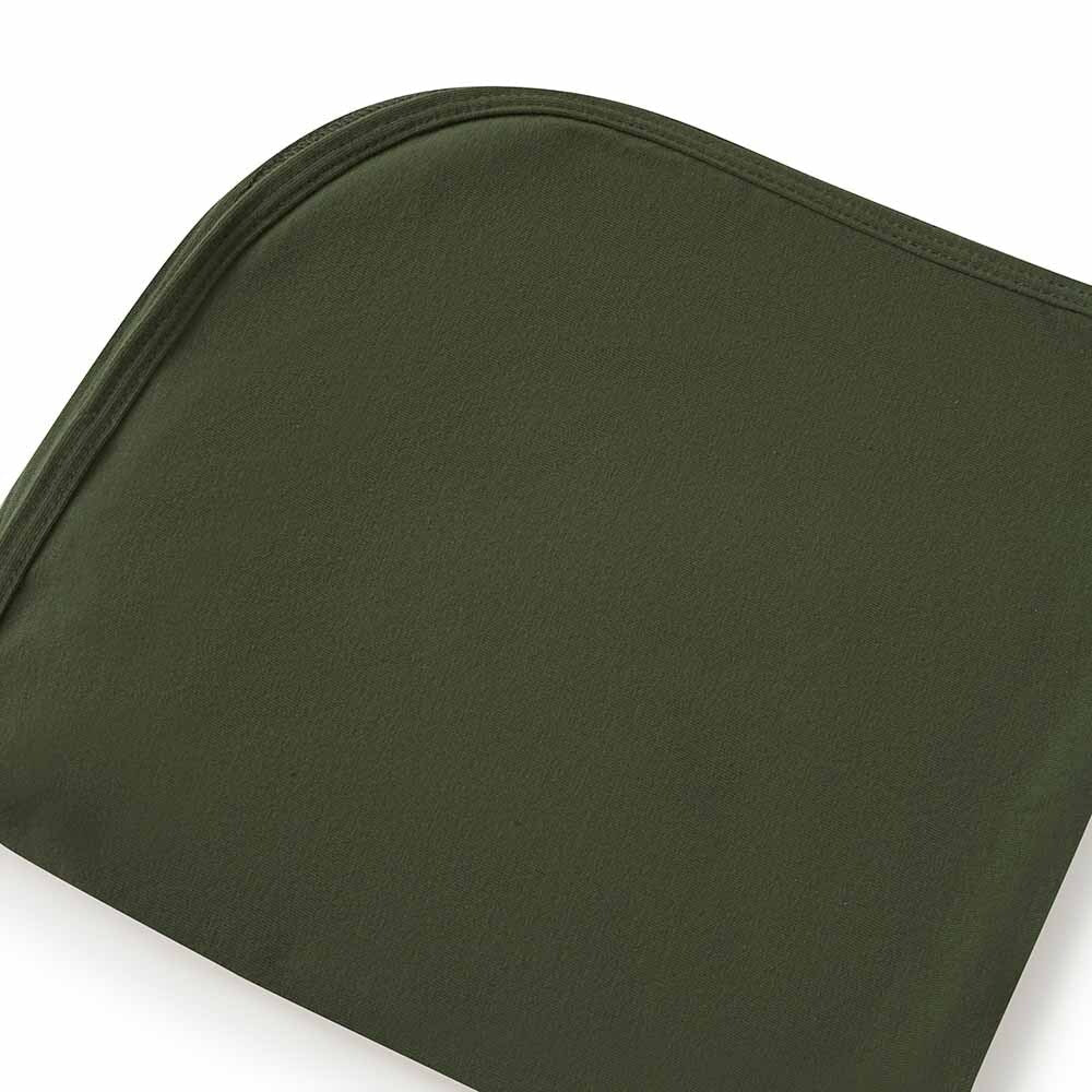 Olive Baby Jersey Wrap & Beanie Set - Image 4