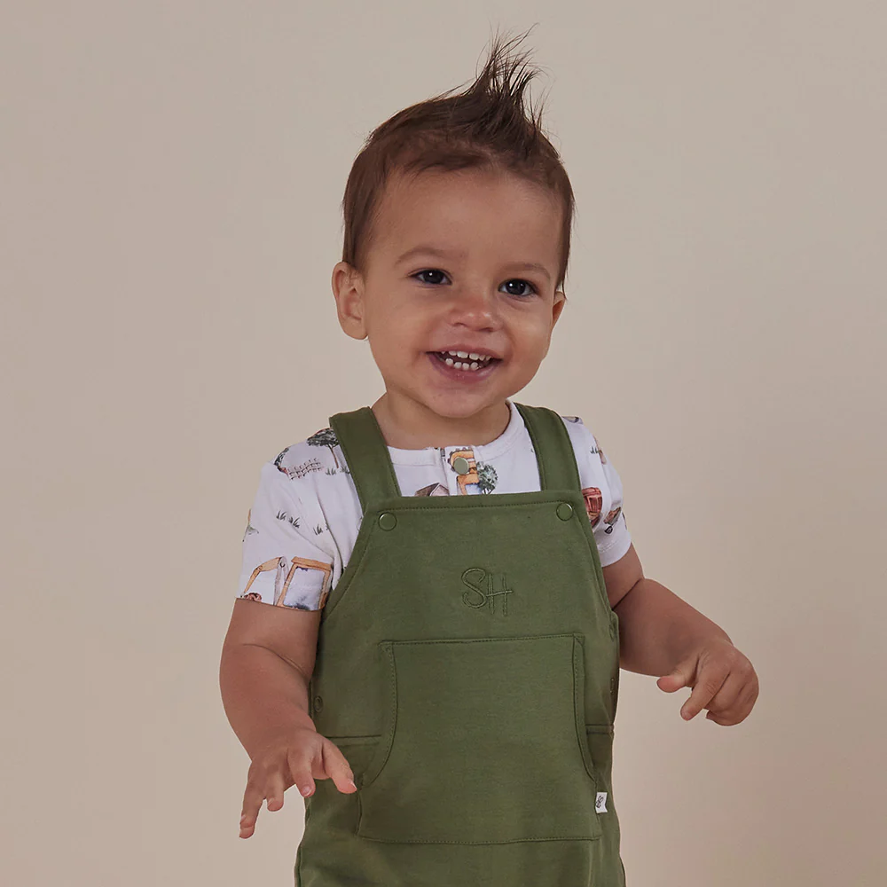 Olive Organic Joey Overalls - Image 3