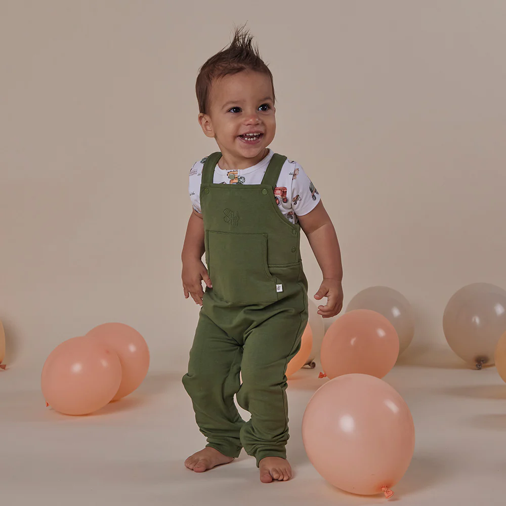 Olive Organic Joey Overalls - Image 6