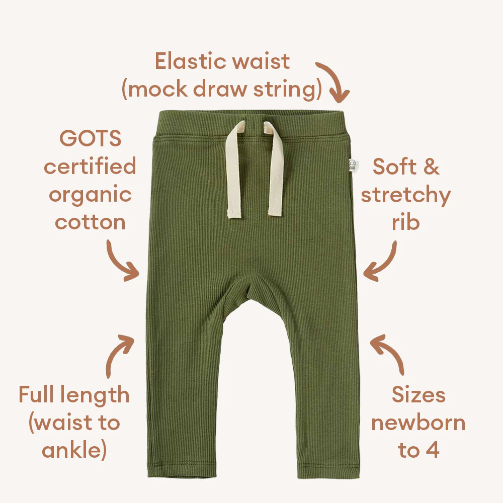 Olive Organic Pants - Image 6