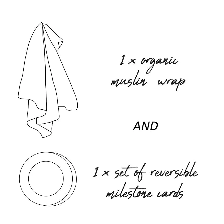 Organic Muslin Wrap + Milestone Card Set - Image 12