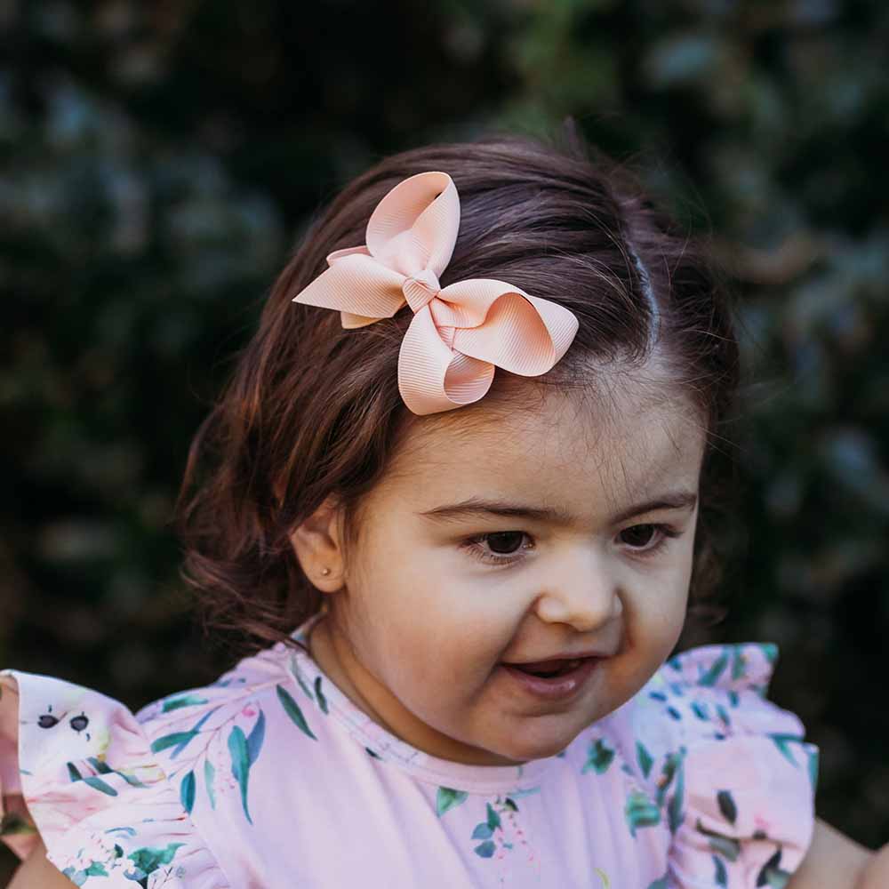 Peach Bow Hair Clip - Image 4