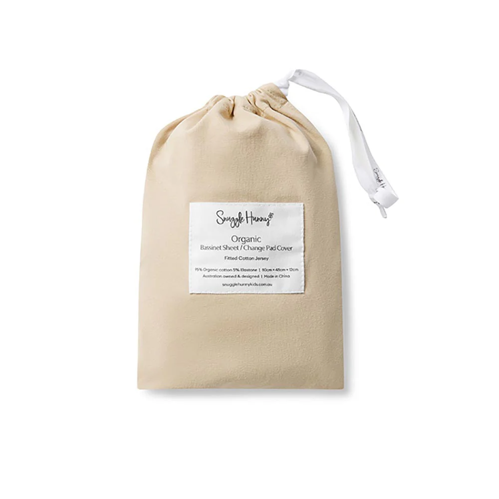 Pebble Organic Bassinet Sheet / Change Pad Cover - Image 3