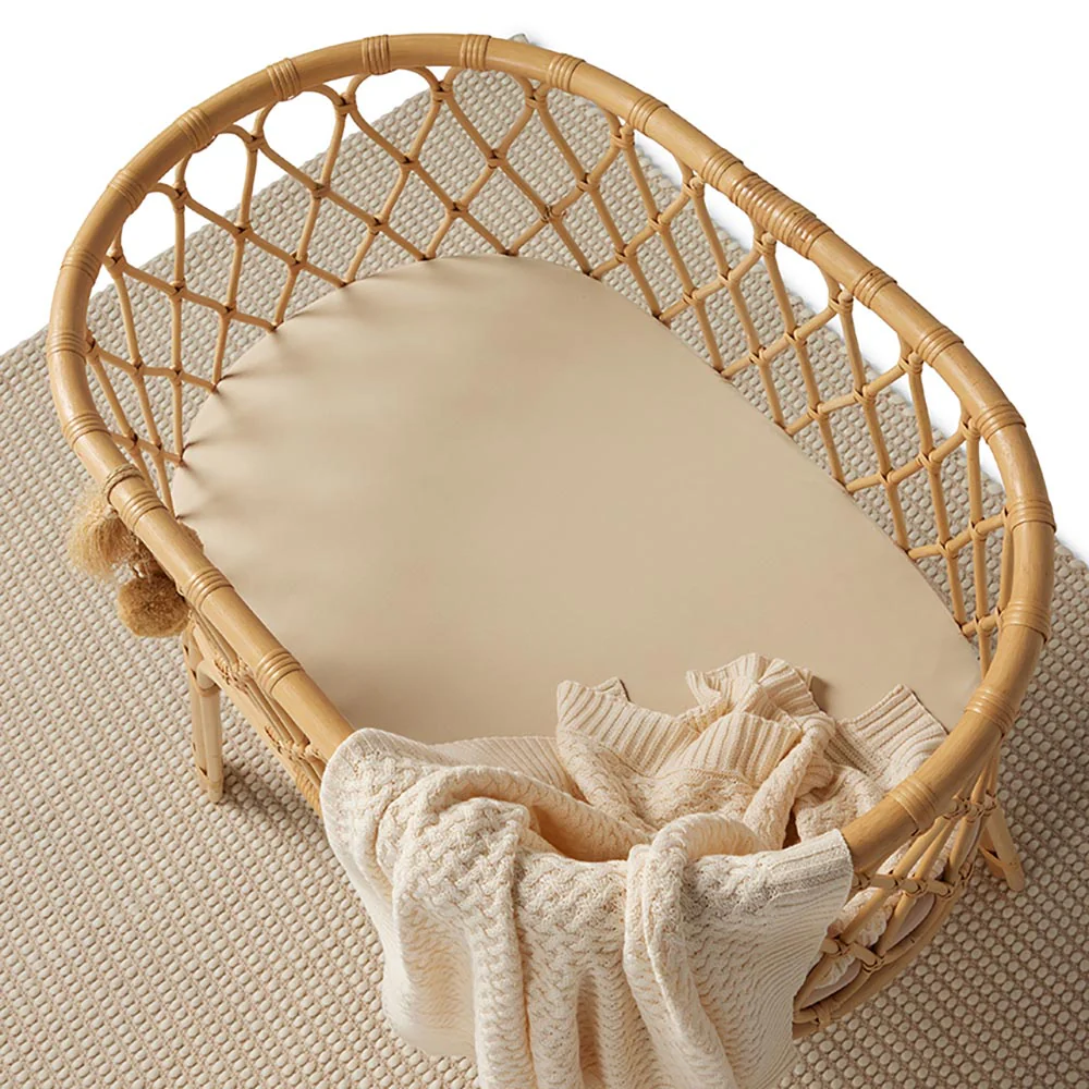 Pebble Organic Bassinet Sheet / Change Pad Cover - Image 4