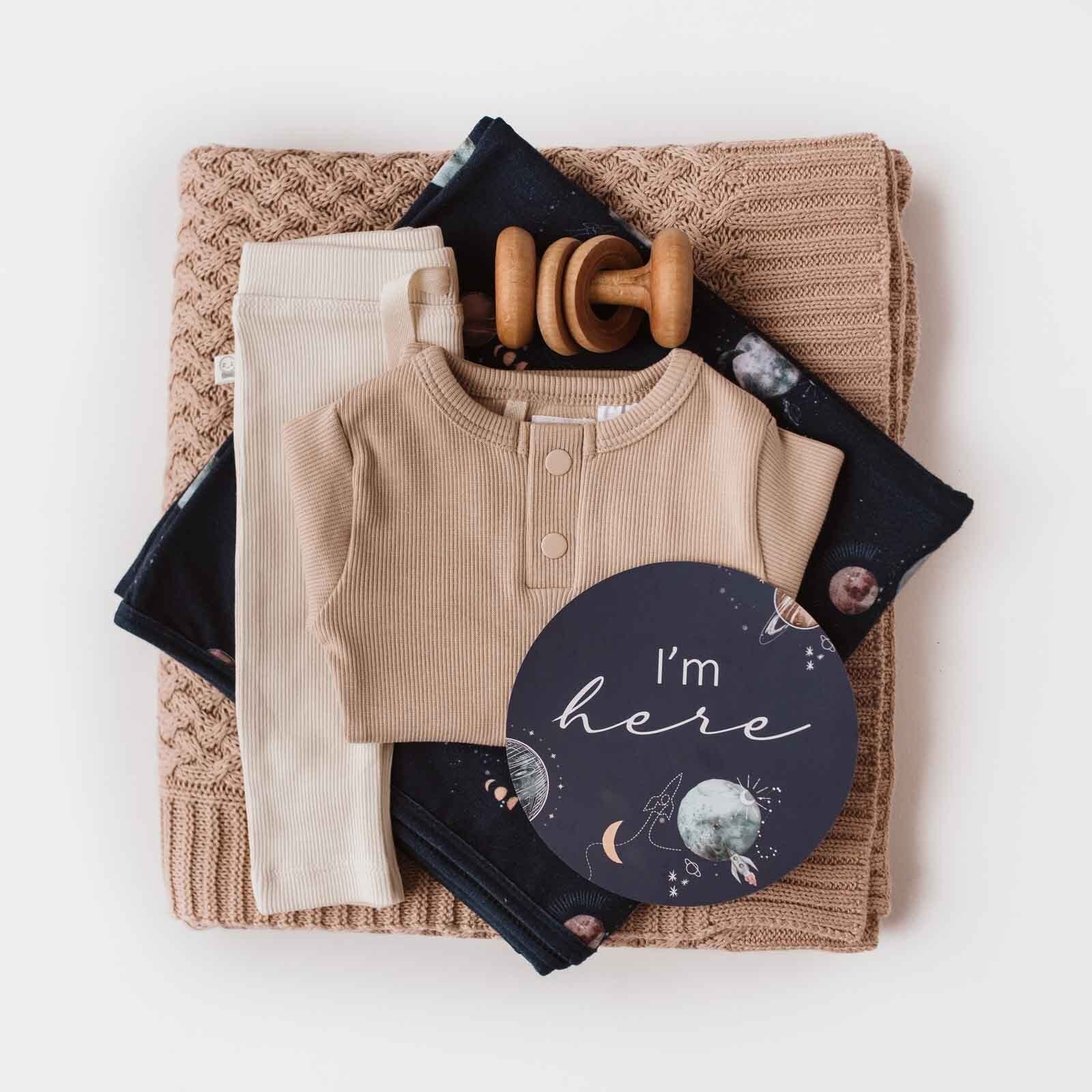 Pebble Long Sleeve Organic Bodysuit - Image 10