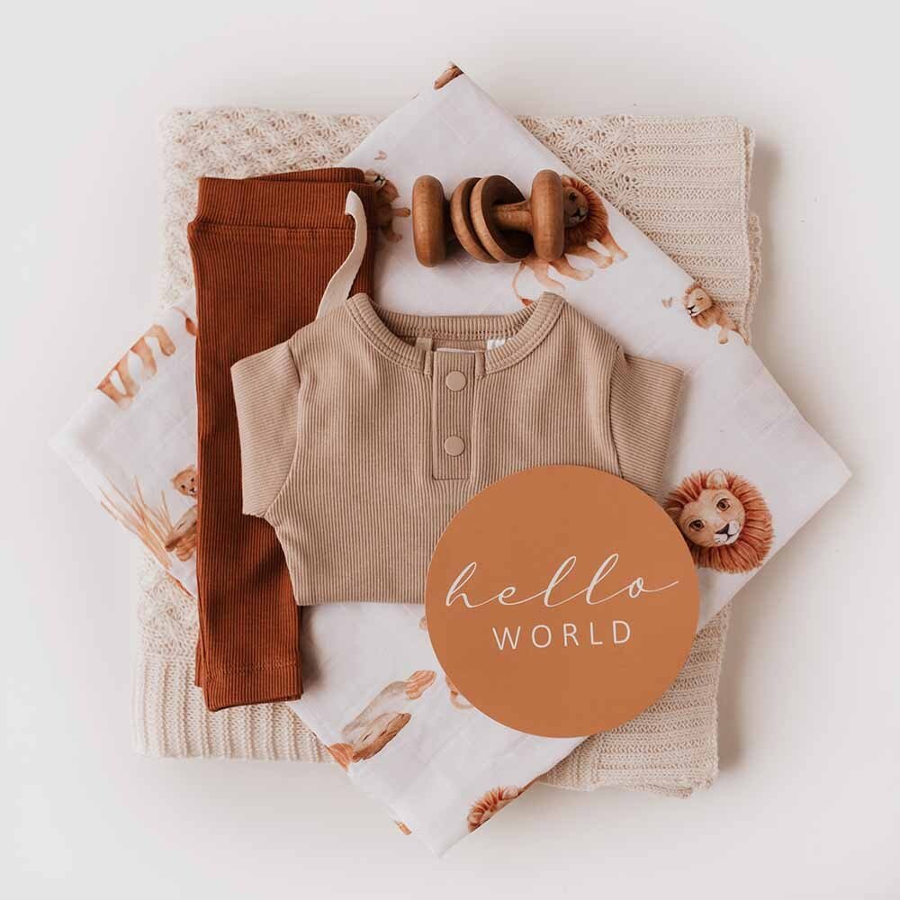 Pebble Long Sleeve Organic Bodysuit - Image 11