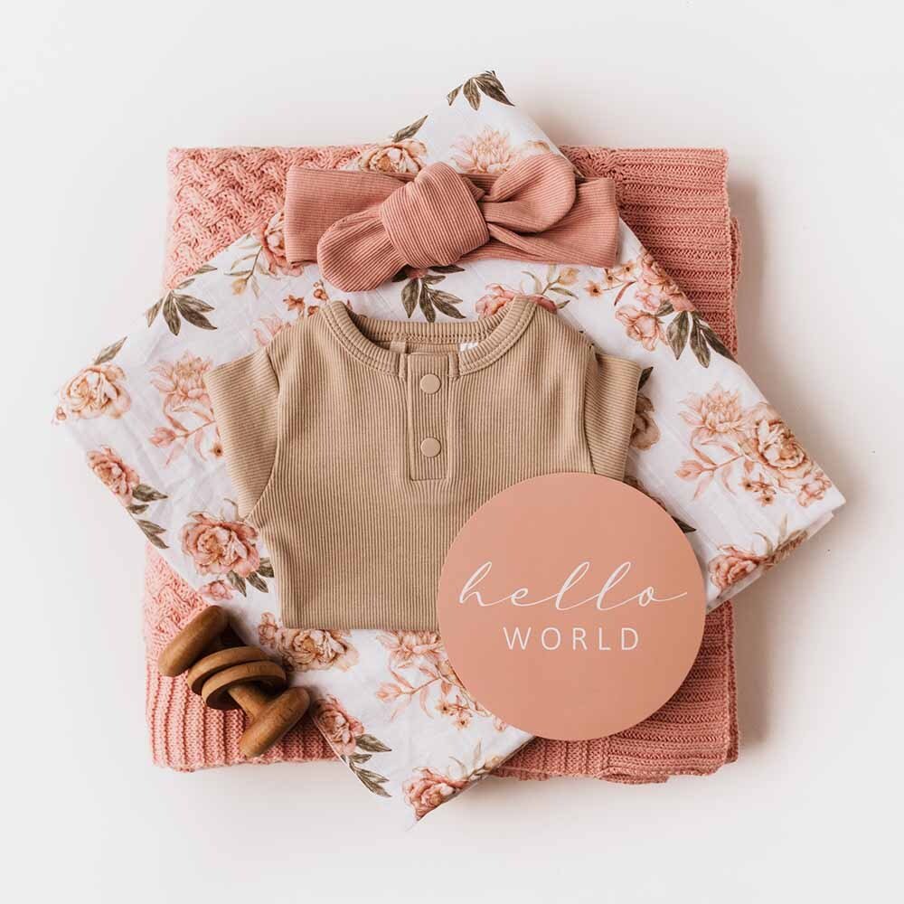 Pebble Long Sleeve Organic Bodysuit - Image 12