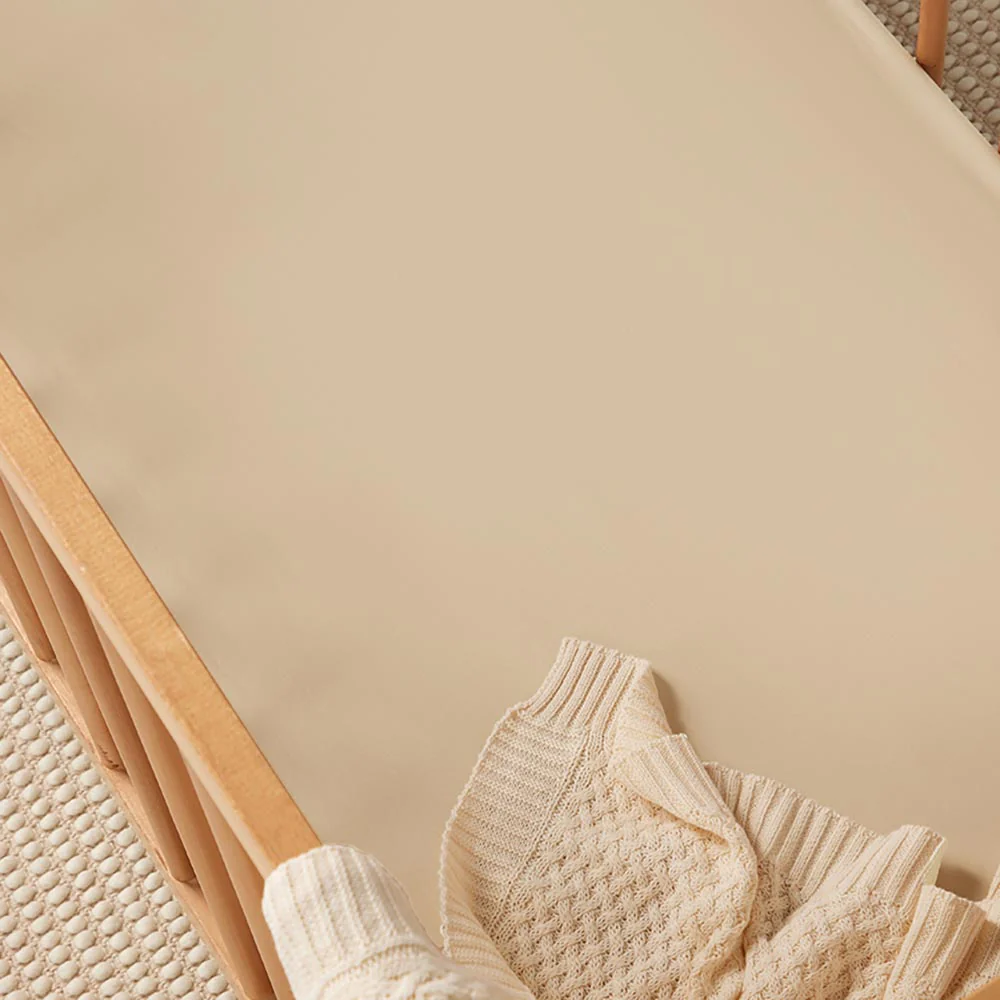 Pebble Organic Fitted Cot Sheet - Image 2