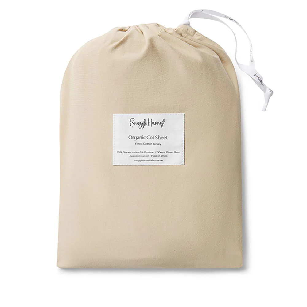 Pebble Organic Fitted Cot Sheet - Image 3
