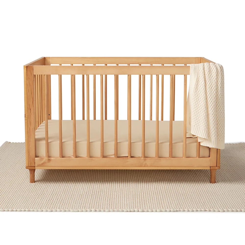 Pebble Organic Fitted Cot Sheet - Image 5