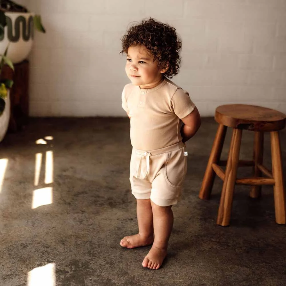 Pebble Short Sleeve Organic Bodysuit - Image 5