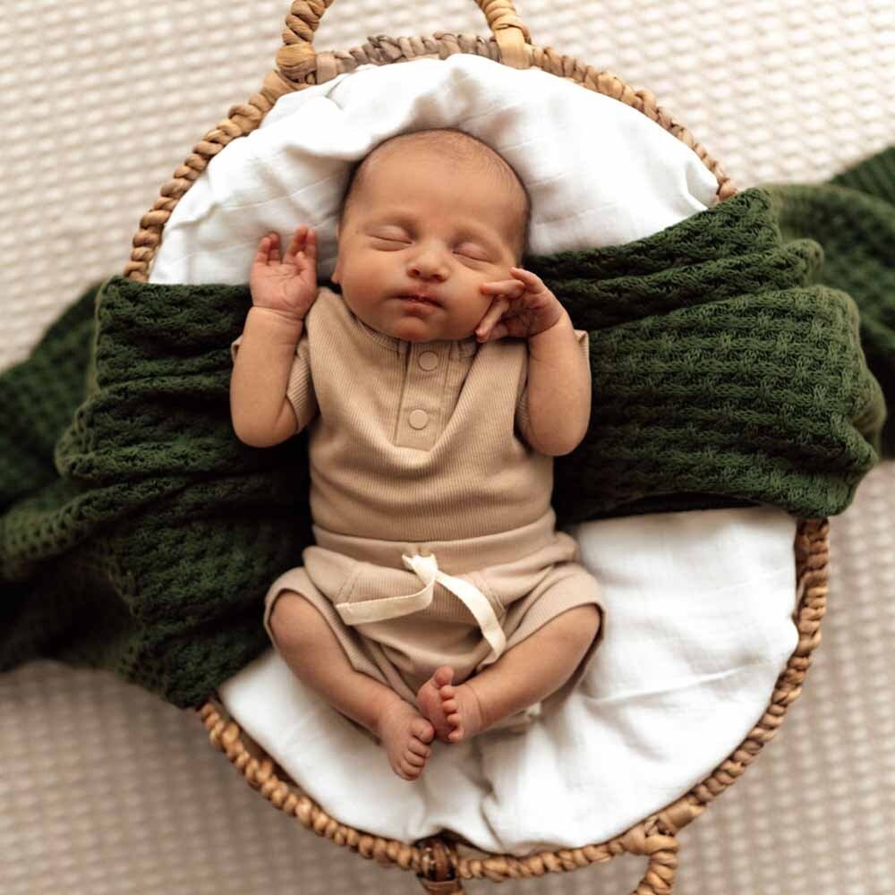 Pebble Short Sleeve Organic Bodysuit - Image 7