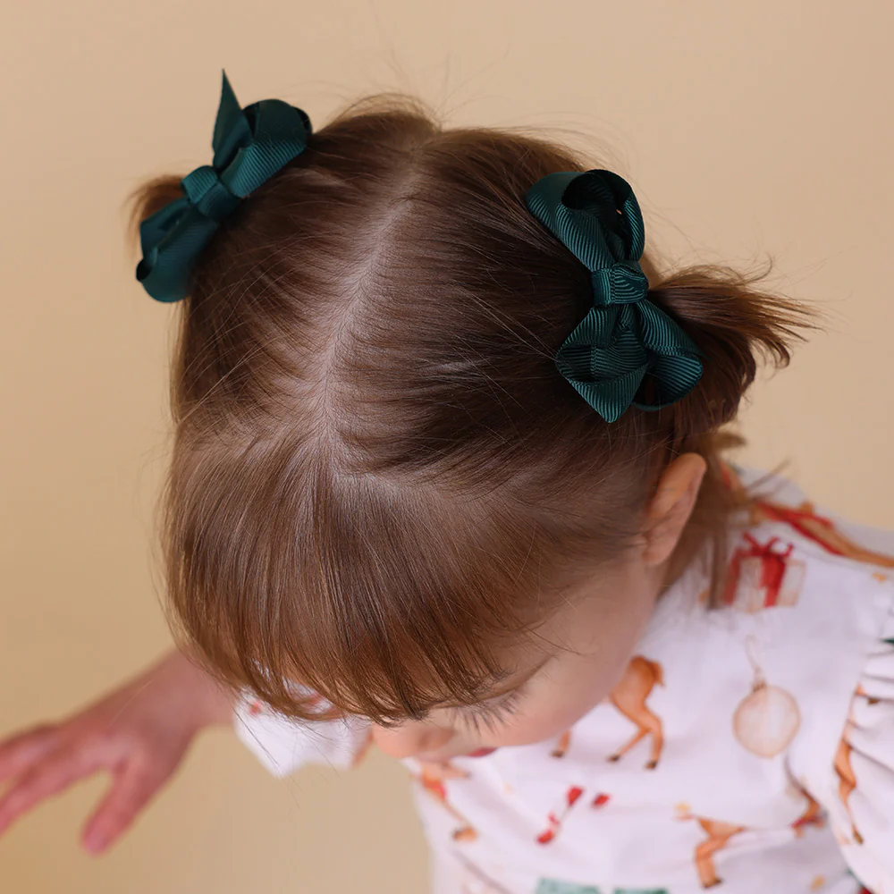 Pine Piggy Tail Hair Clips - Pair - Image 4