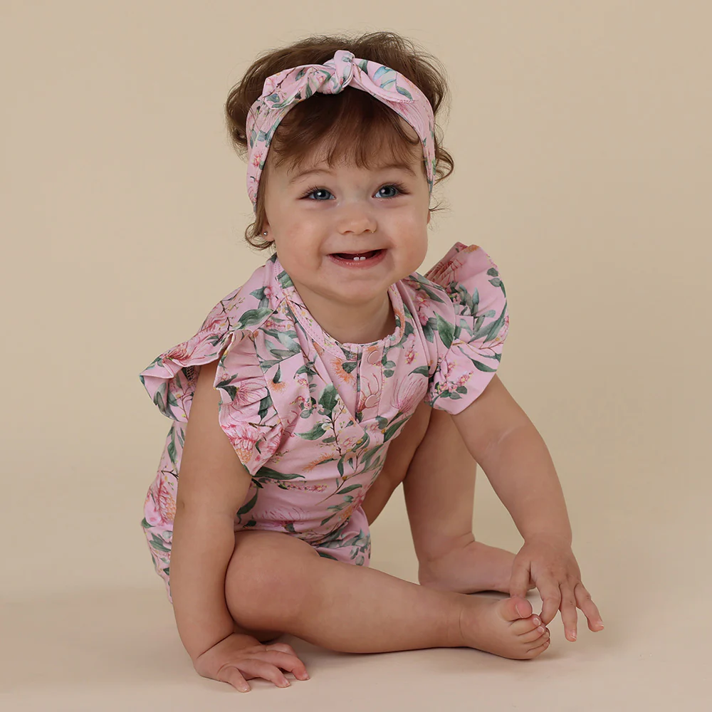 Pink Wattle Short Sleeve Organic Bodysuit - Image 5