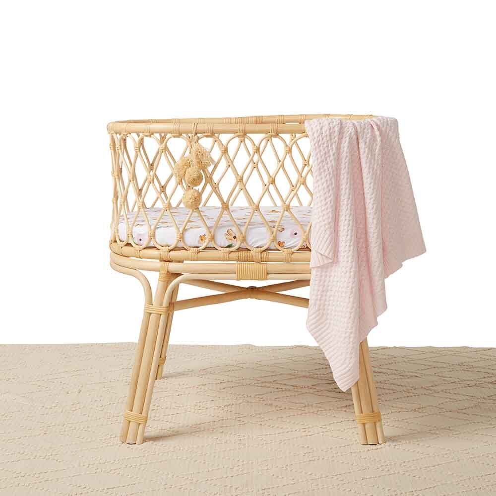 Poppy Organic Bassinet Sheet / Change Pad Cover - Image 5