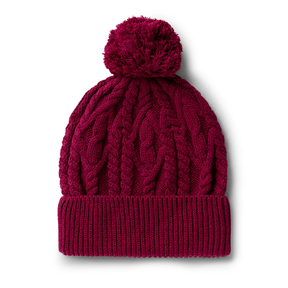 Raspberry Organic Adult Knit Beanie - Image 7
