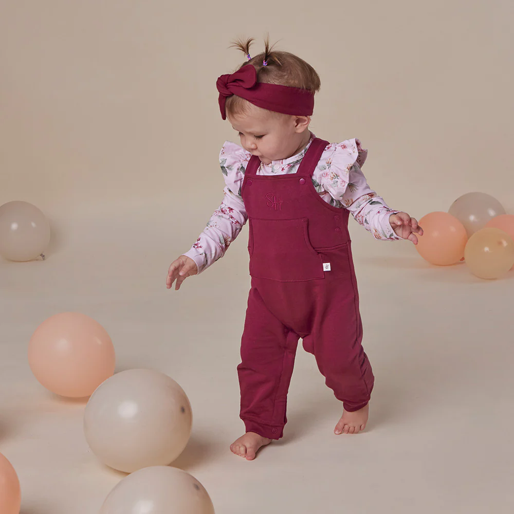 Raspberry Organic Joey Overalls - Image 5