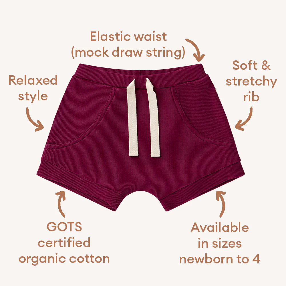 Raspberry Organic Shorts - Image 4