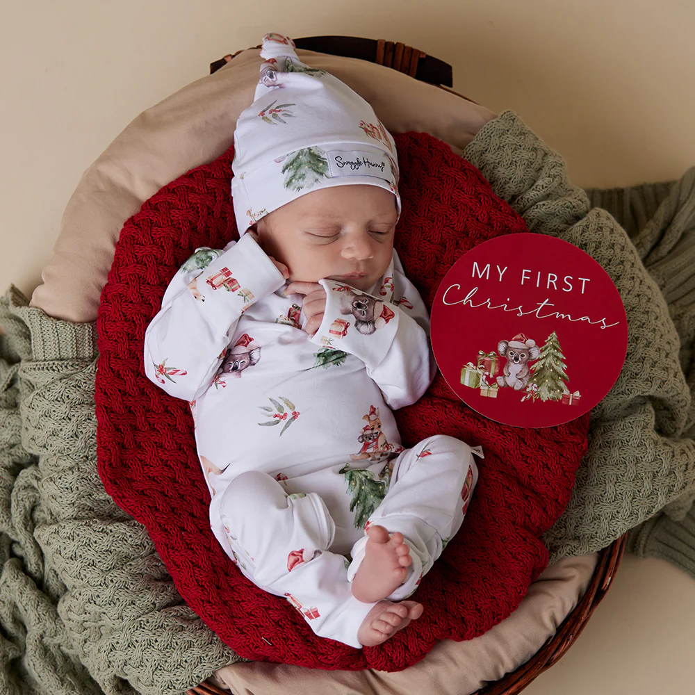 Red Diamond Knit Organic Baby Blanket - Image 4