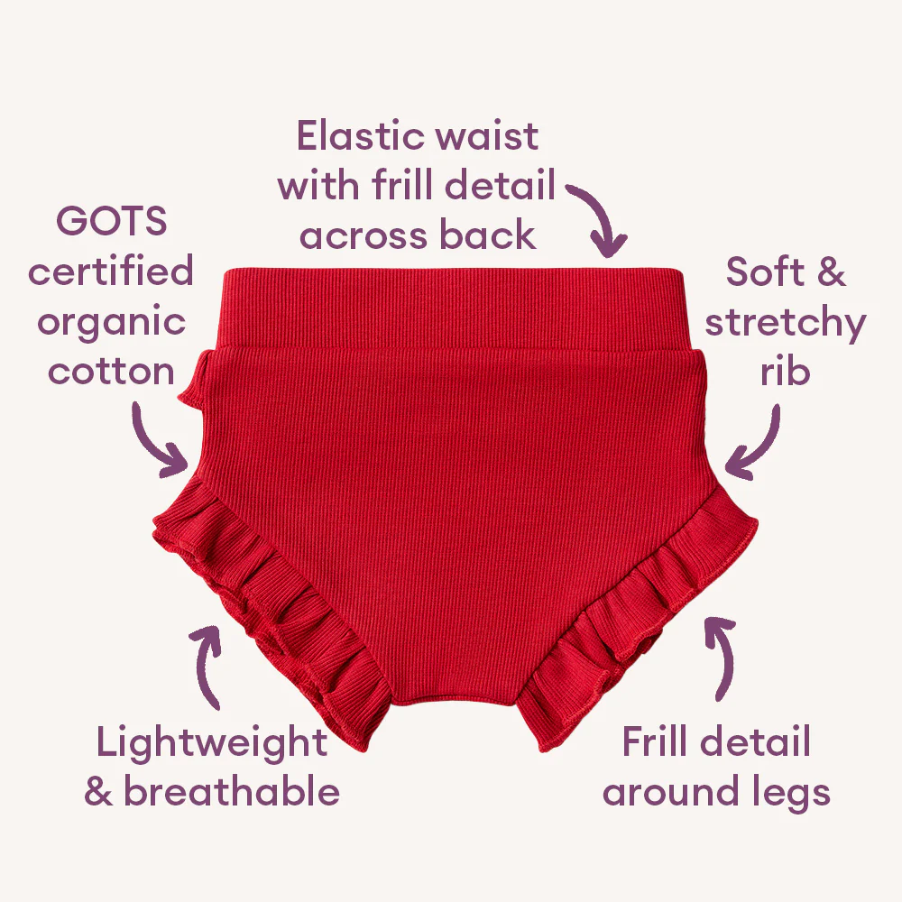 Red Organic Bloomers - Image 4