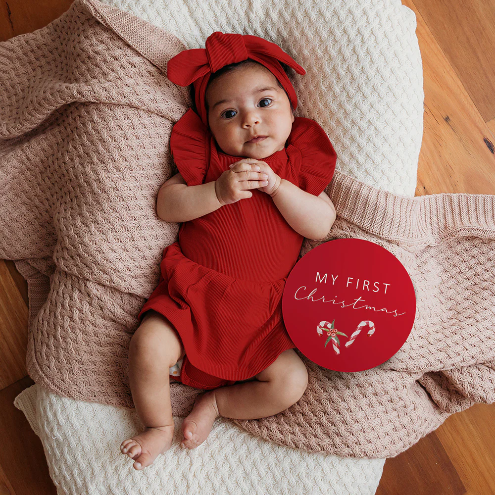 Red Short Sleeve Organic Dress - Image 3