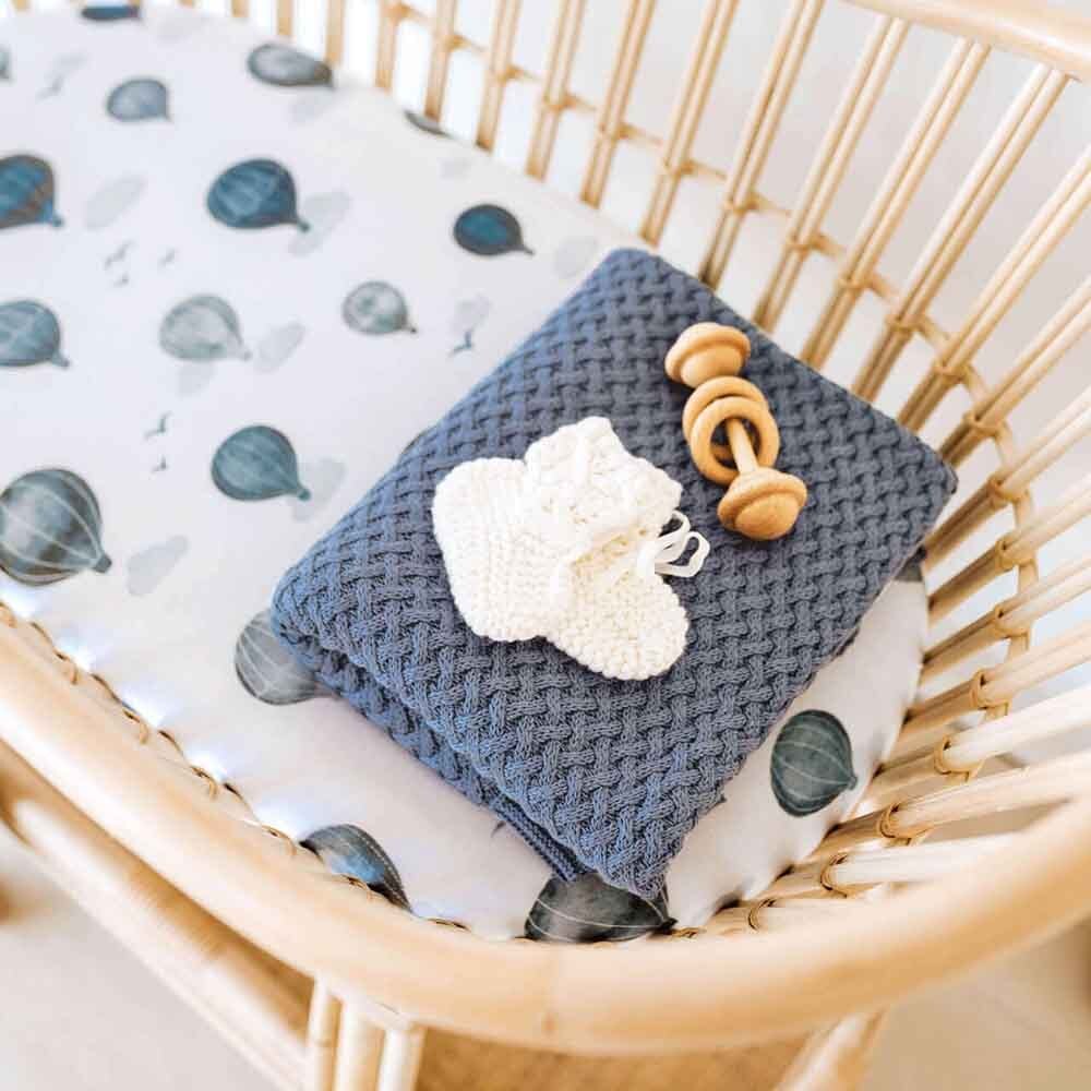 River Diamond Knit Organic Baby Blanket - Image 5