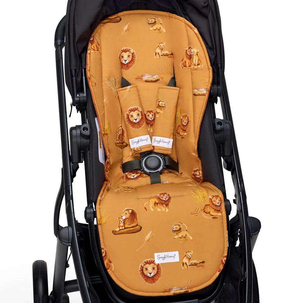 Bundle - Roar Reversible Pram Liner & Strap Cover Set - Image 3