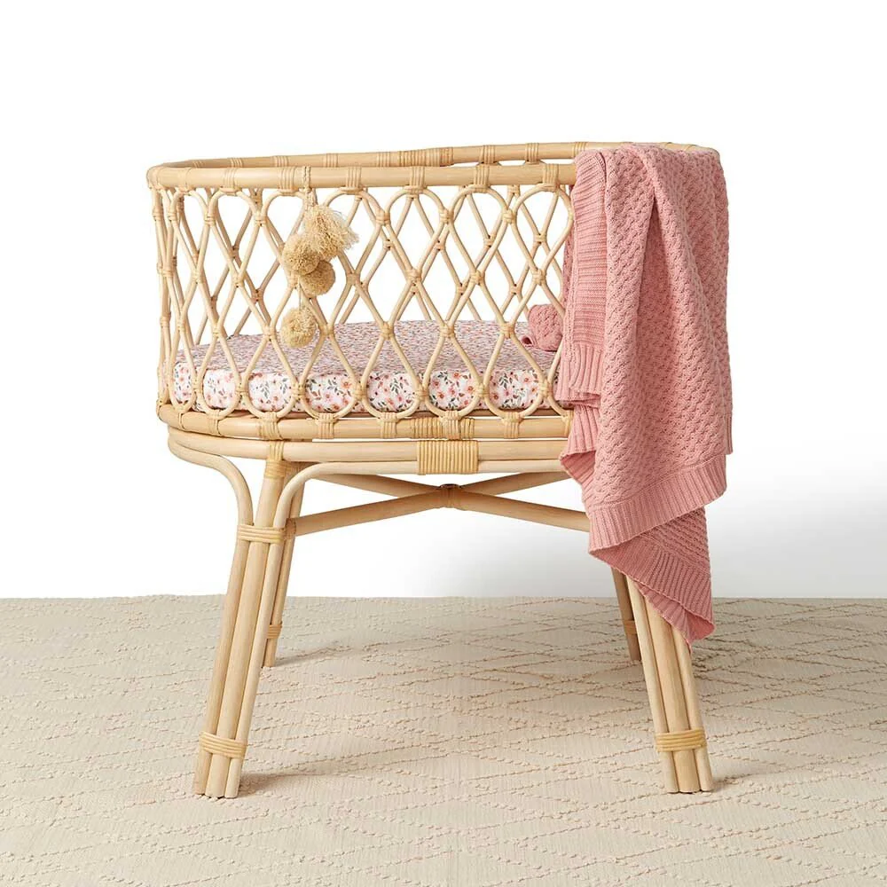Rosa Diamond Knit Organic Baby Blanket - Image 7