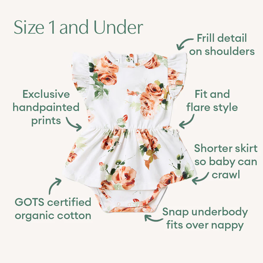 Rosebud Short Sleeve Organic Dress - Image 4