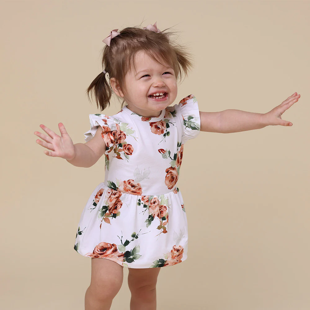 Rosebud Short Sleeve Organic Dress - Image 9