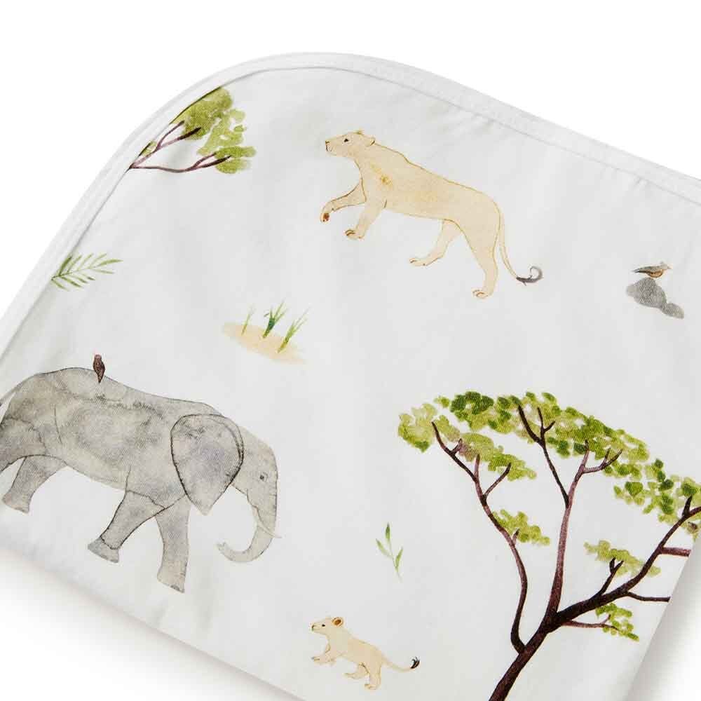 Safari Organic Jersey Wrap & Beanie Set - Image 5