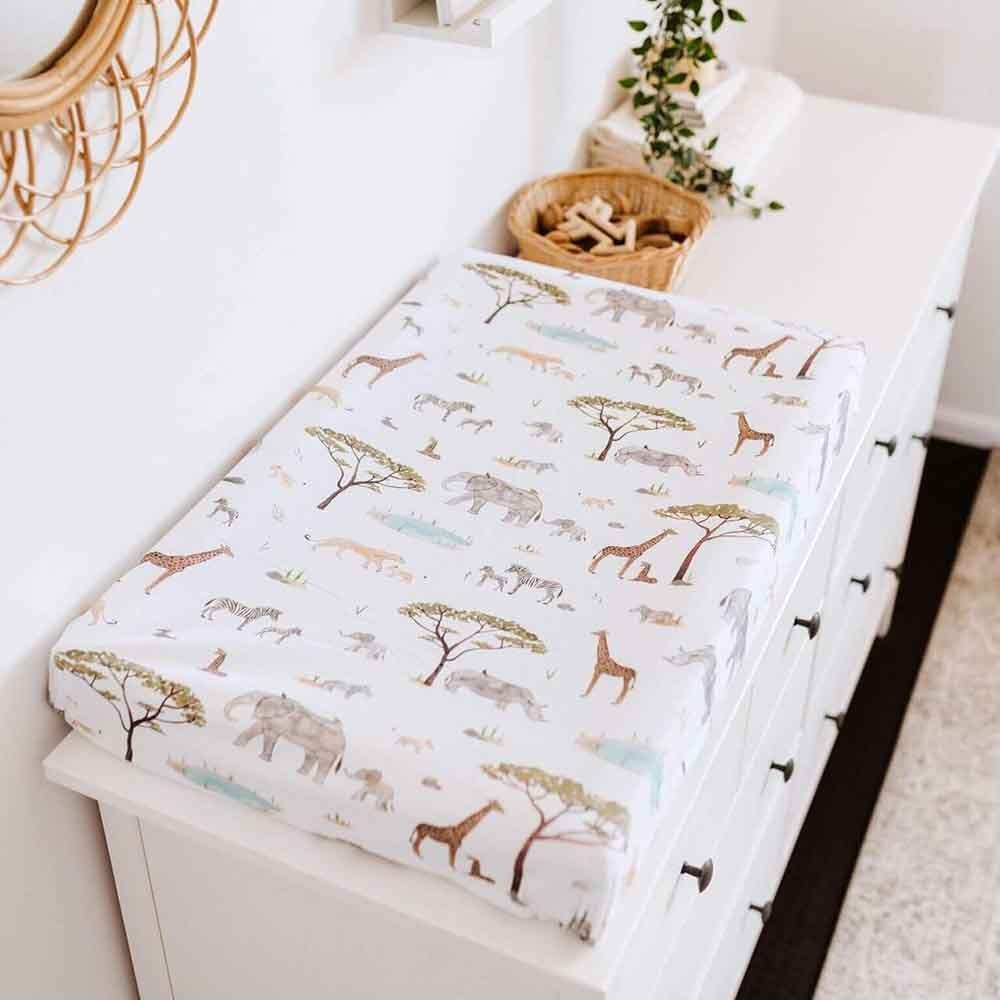 Safari Organic Bassinet Sheet / Change Pad Cover - Image 10