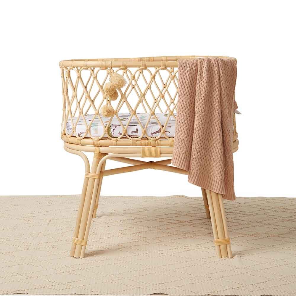 Safari Organic Bassinet Sheet / Change Pad Cover - Image 5