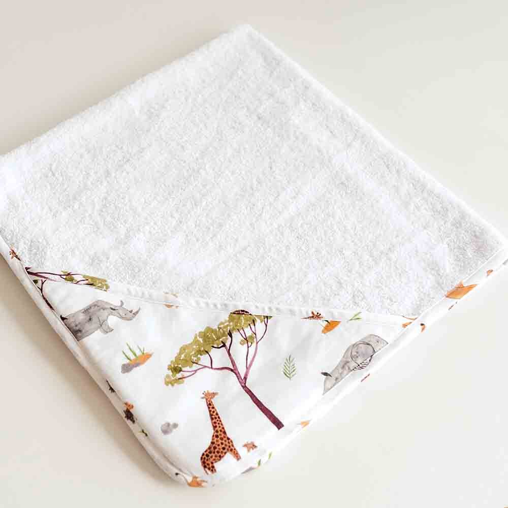 Safari Organic Hooded Baby Towel - Image 4
