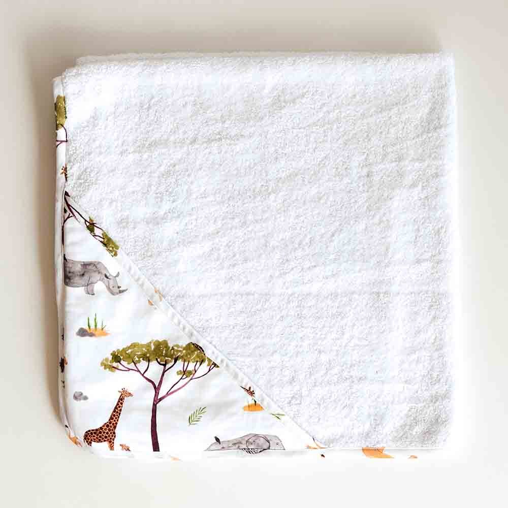 Safari Organic Hooded Baby Towel - Image 5