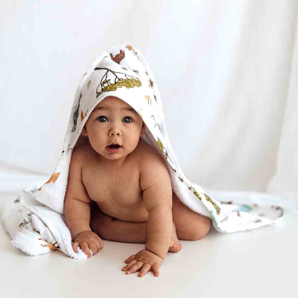 Safari Organic Hooded Baby Towel - Image 7