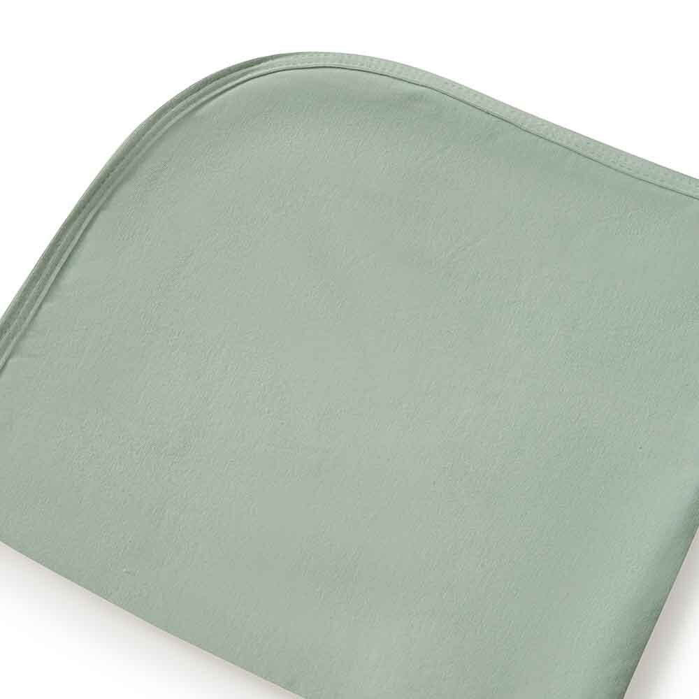 Sage Baby Jersey Wrap & Beanie Set - Image 4