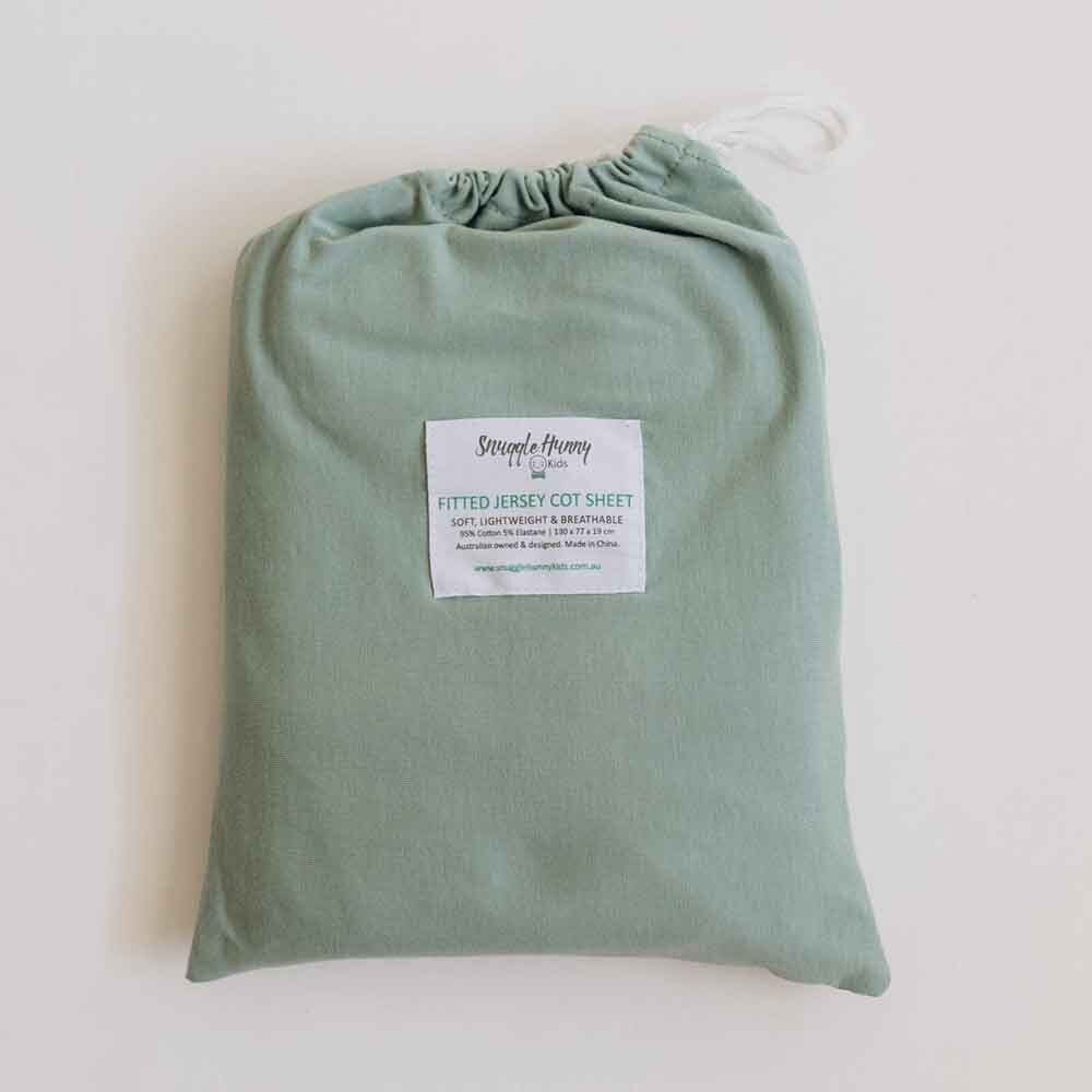Sage Organic Fitted Cot Sheet - Image 10