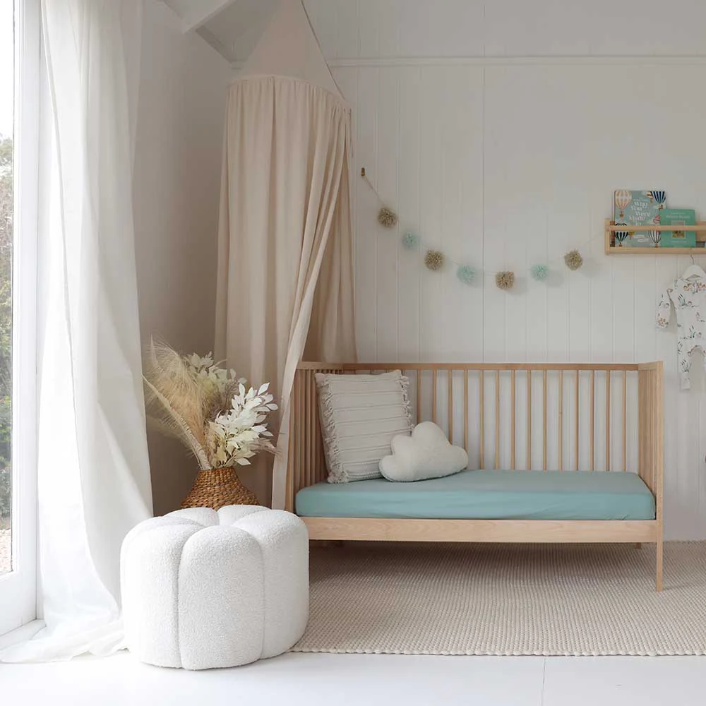 Sage Organic Fitted Cot Sheet - Image 13