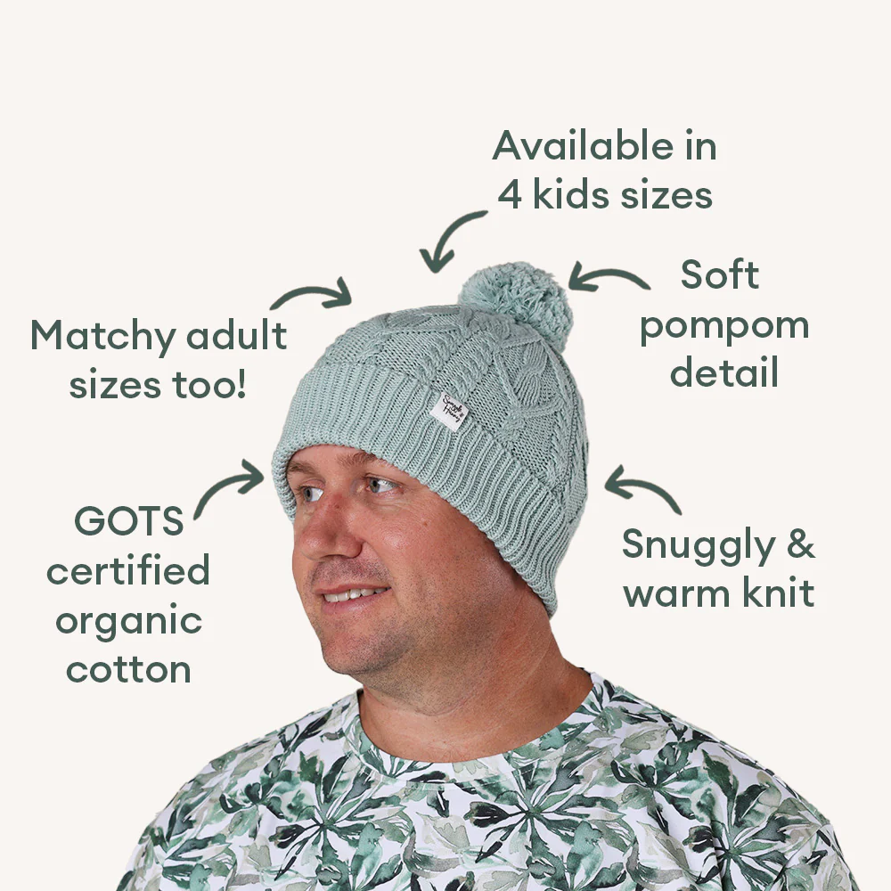 Sage Organic Adult Knit Beanie - Image 4