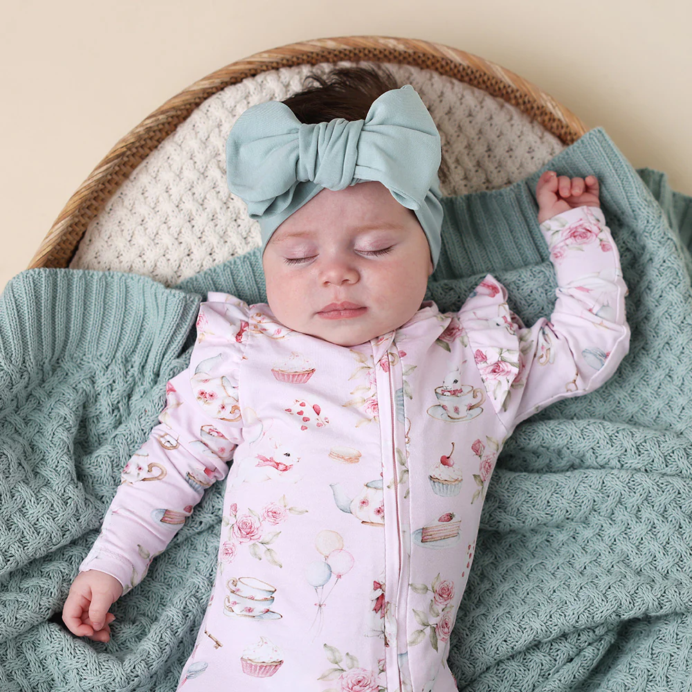 Sage Organic Oversized Bow