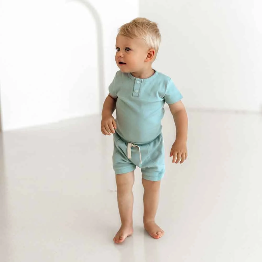 Sage Short Sleeve Organic Bodysuit - Image 13