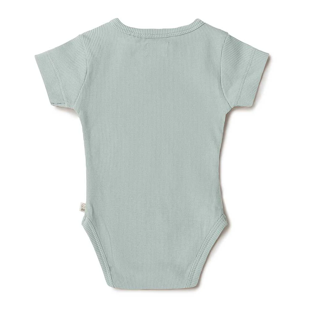 Sage Short Sleeve Organic Bodysuit - Image 6