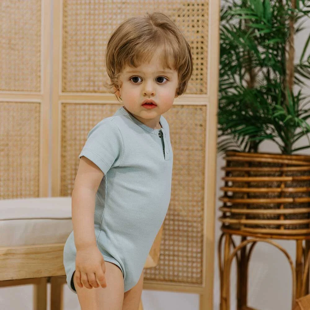 Sage Short Sleeve Organic Bodysuit - Image 7