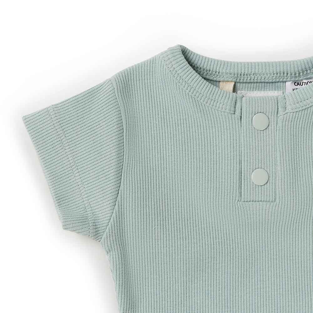 Sage Short Sleeve Organic Bodysuit - Image 8