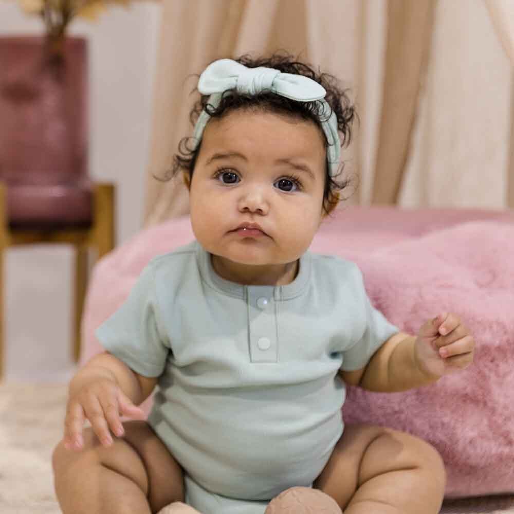 Sage Short Sleeve Organic Bodysuit - Image 9