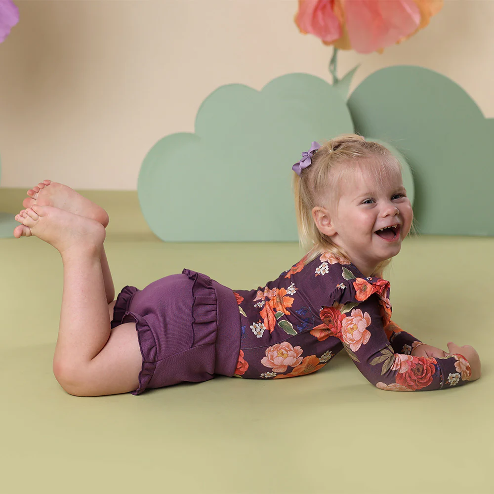 Sienna Long Sleeve Organic Bodysuit with Frill - Image 11