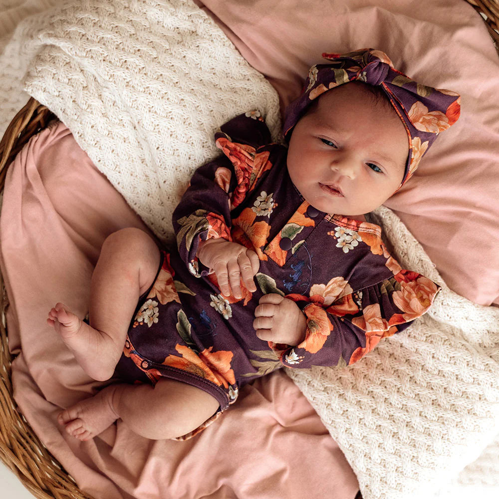 Sienna Long Sleeve Organic Bodysuit with Frill - Image 7