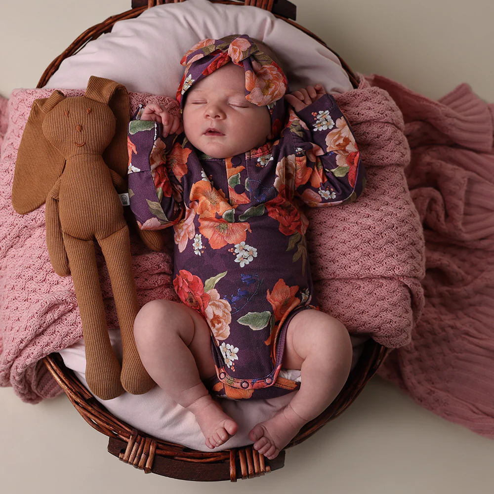 Sienna Long Sleeve Organic Bodysuit with Frill - Image 8